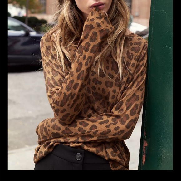 Zara Tops - Zara Brand New Top Size M
Leopard Print Brown Top lightweight